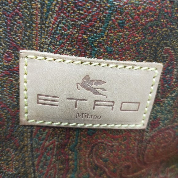 Etro Boston 45 Bag Brown PVC, lock & key! Poshmark authenticated 2023! Love! - Picture 8 of 12